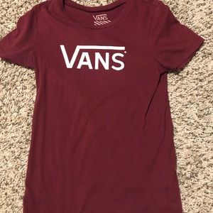 Maroon vans shirt